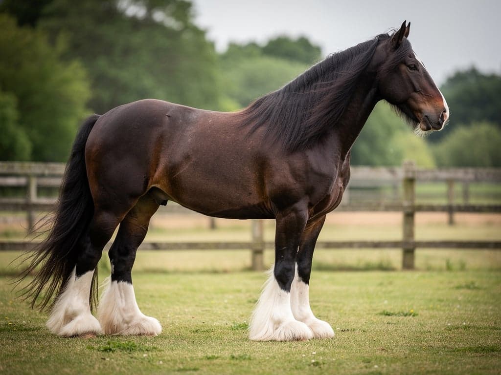 Shire Horse – Das Shire Horse ist eine der größten und schwersten Pferderassen der Welt, ursprünglich aus England stammend und als…