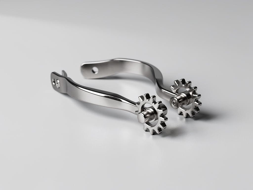Sporen – Sporen sind am Reiterstiefel befestigte Hilfsmittel aus Metall oder Kunststoff, mit denen der Reiter durch gezielten…