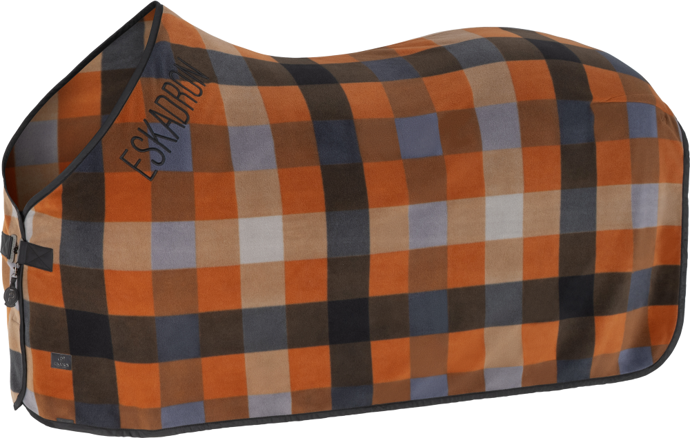 Eskadron Abschwitzdecke Fleece Check Platinum