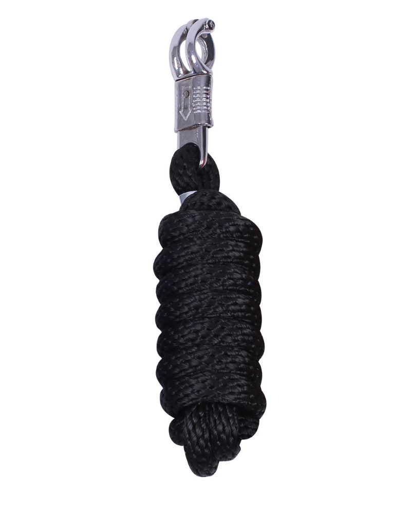 QHP Anbindestrick mit Panikhaken – schwarz