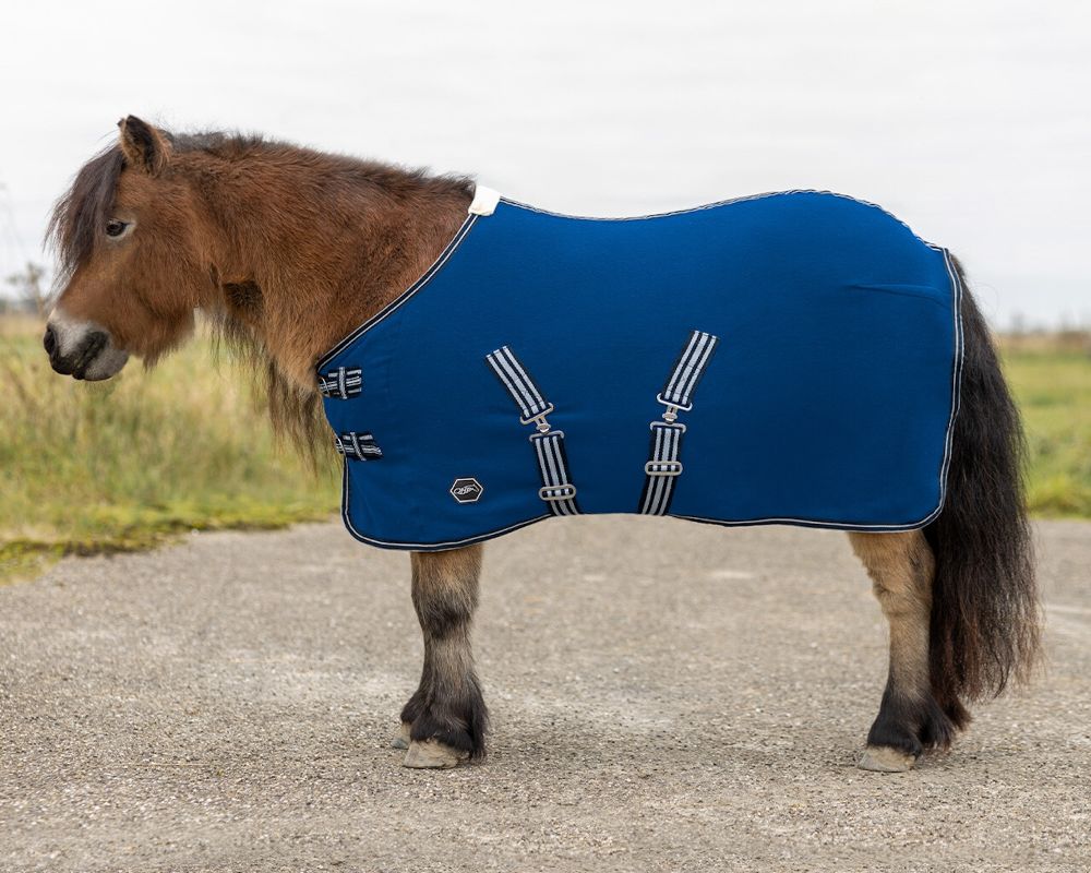 QHP Fleecedecke Shetty mit Kreuzgurten