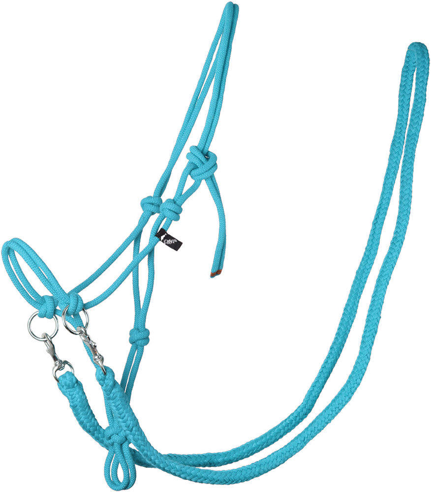 QHP Knotenhalfter mit Zügeln – sky
