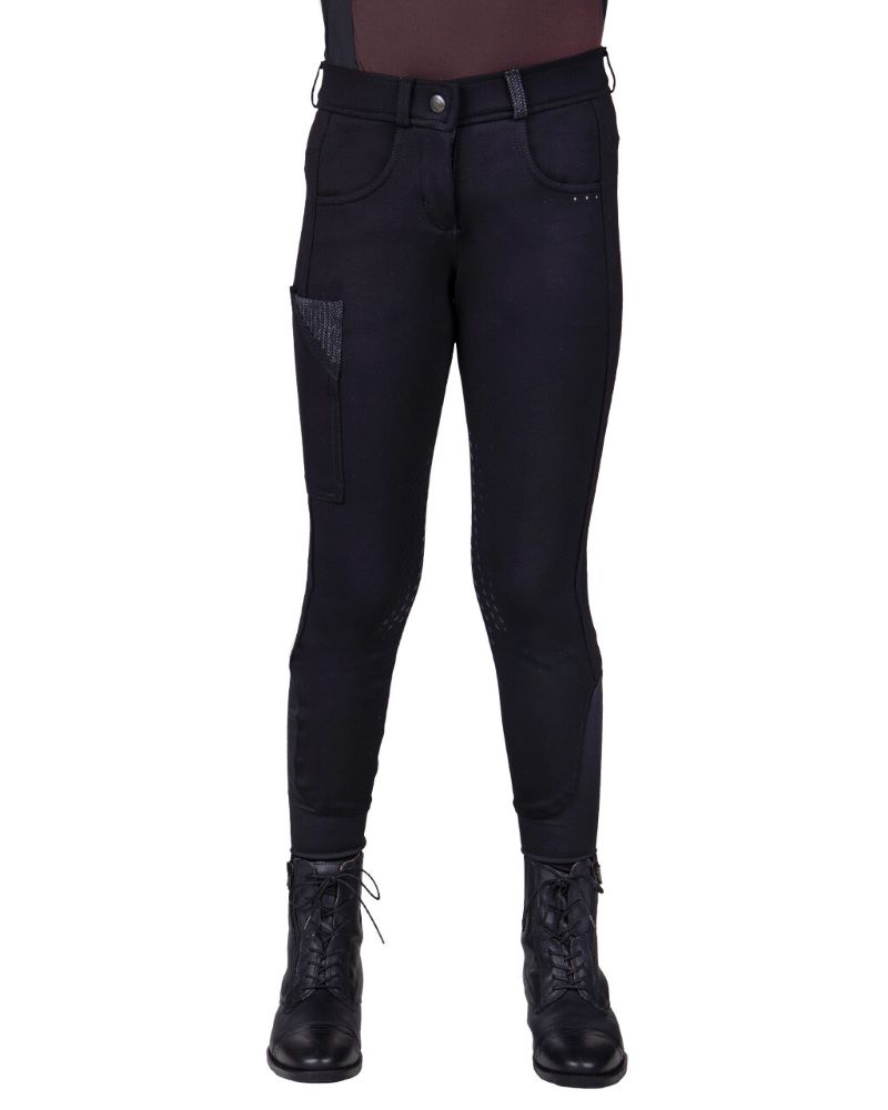 QHP Reithose Kae Junior Knie-grip