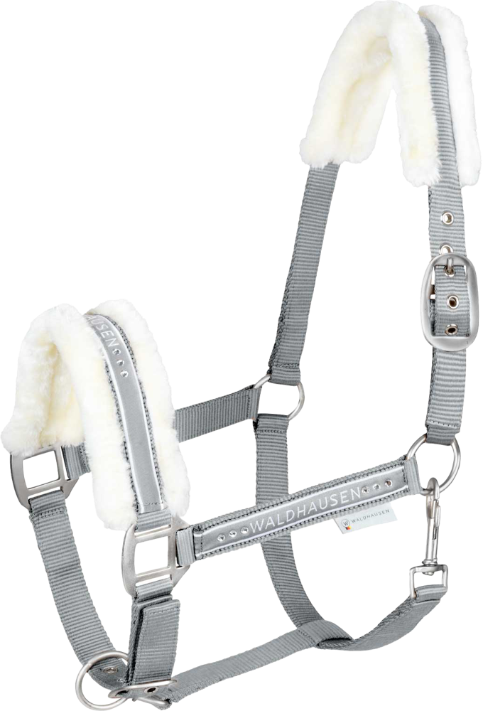 Waldhausen Halfter Elegant – chromgrau